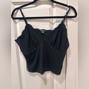 Wild Fable Black Lace Detail Top